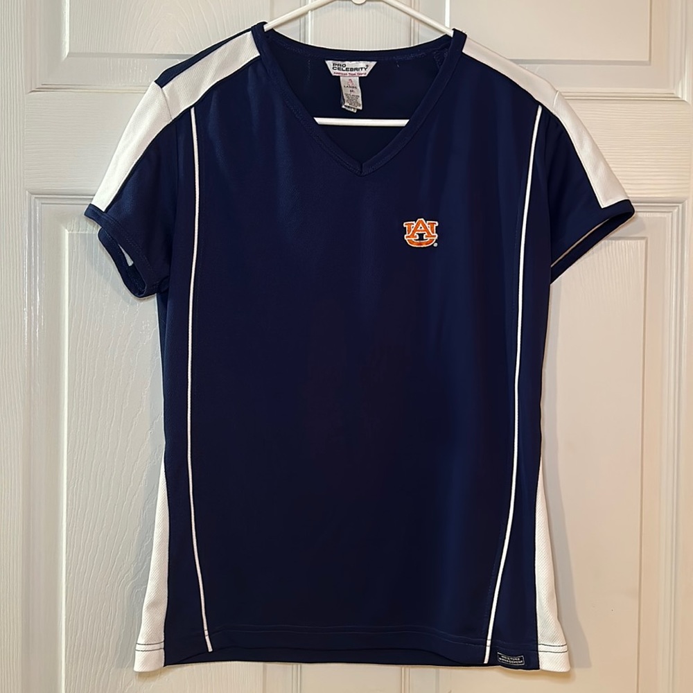Pro Celebrity Women’s Auburn Tigers Short Sleeve V‎ Neck Top Size Medium